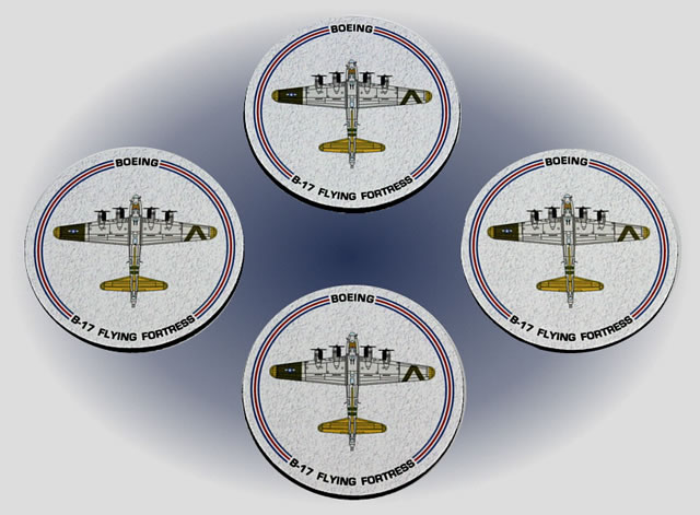 B-17 Flying Fortress Coaster Set